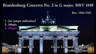 Bach: Brandenburg Concerto No. 3, Collegium Aureum (1965-67) バッハ ブランデンブルク協奏曲第3番 コレギウム・アウレウム