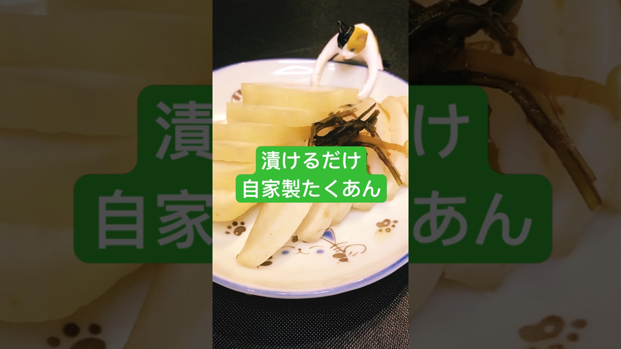 [干さない］わさび/塩昆布で自家製たくあん#春大根#たくあん #大量消費