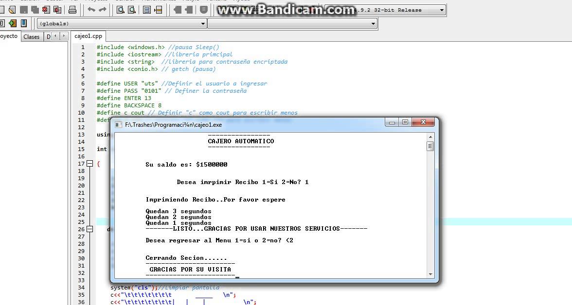 Cajero complejo con codigo simple en c++ - YouTube