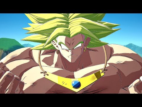Dragon Ball FighterZ - Broly Gameplay & All Dramatic Finish (Family Kamehameha & Miracle Blow)