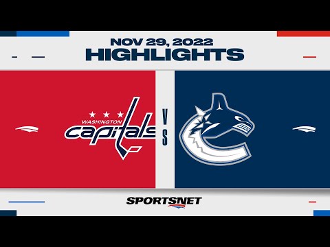 NHL Highlights | Capitals vs. Canucks - November 29, 2022