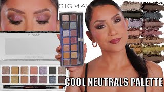 *new* SIGMA BEAUTY COOL NEUTRALS EYESHADOW PALETTE + DEMO, REVIEW &amp; SWATCHES | MagdalineJanet