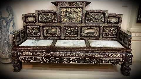 TRƯỜNG KỶ - Tràng Kỷ Đại Ngũ Sơn Khảm Ốc - Nội Thất Nhà Gỗ - Bàn Ghế Đẹp - Bàn Ghế Cổ Xưa - Tủ Rượu