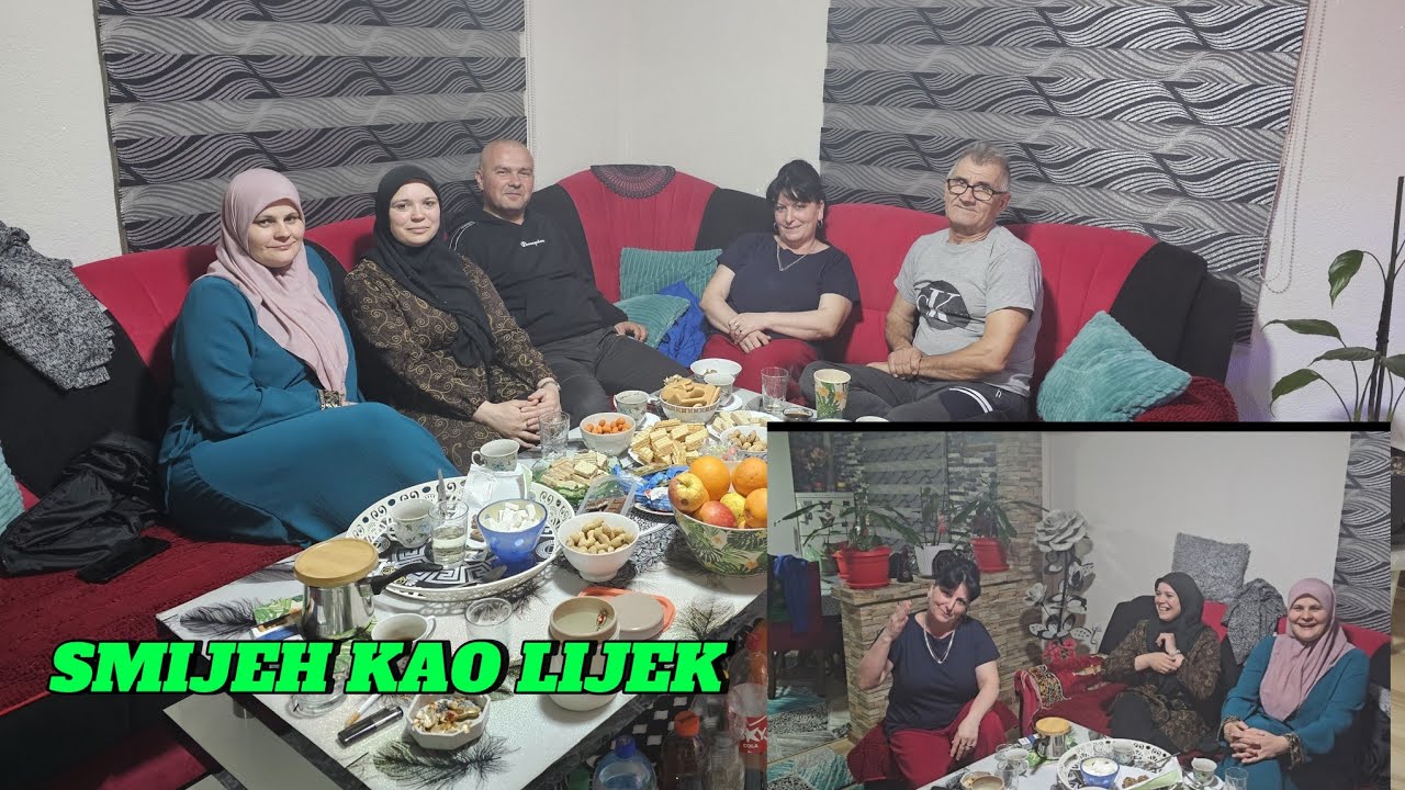 Na sijelu ( večernje druženje) kod ZEJFE😁. Samo pozitiva. SMIJEH KAO LIJEK😉