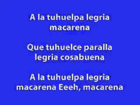 Macarena with Lyrics
