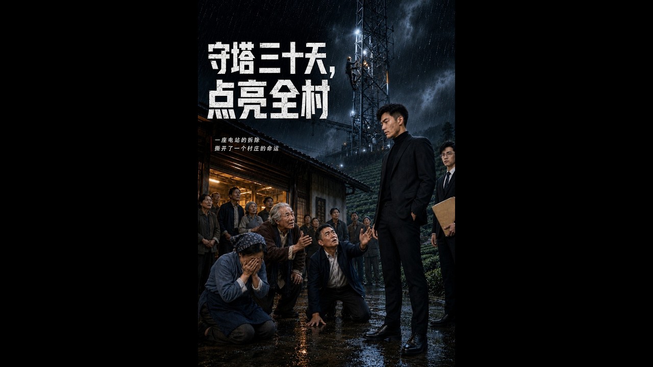 【一口气看完】《守塔三十天， 点亮全村》#短剧 #AI短剧 #逆袭 #drama #爽剧 #鲨鱼先生