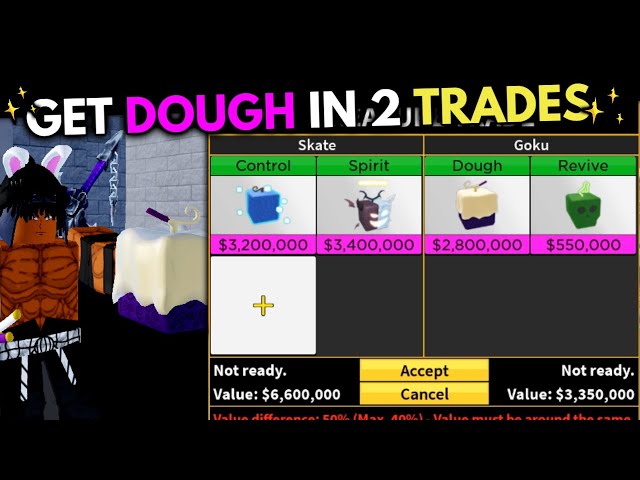 Trading DOUGH for SHADOW went like  Blox Fruits update 17.2 Trade dough  for awakening 
