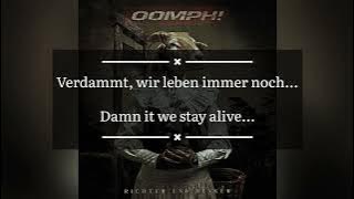 Oomph!- Wem die Stunde schlägt lyrics with English translation