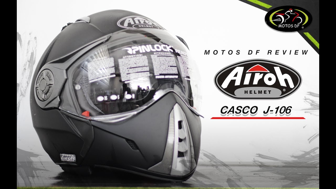 secuestrar Promover académico Casco Airoh J106 - MOTOS DF - YouTube