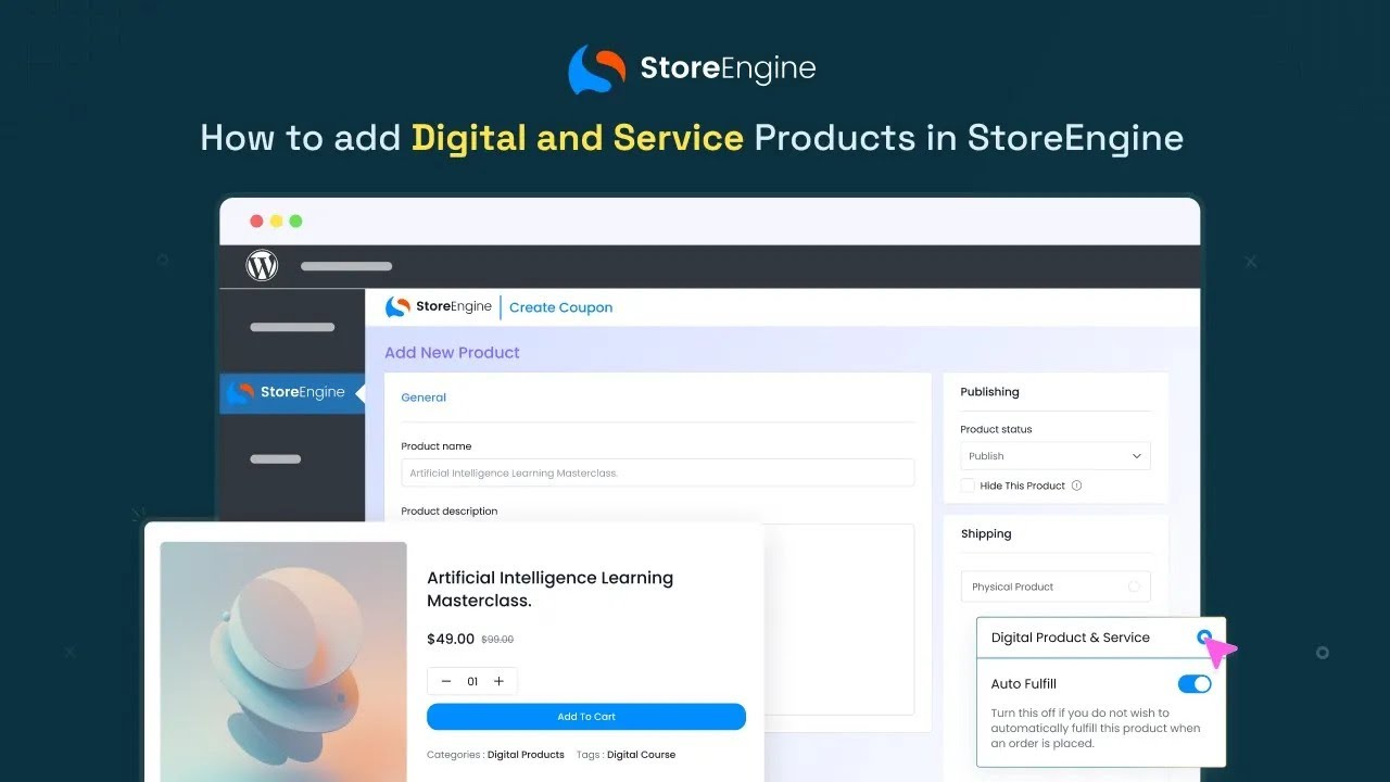How to Sell Digital Products and Services in StoreEngine Full Step by Step Tutorial