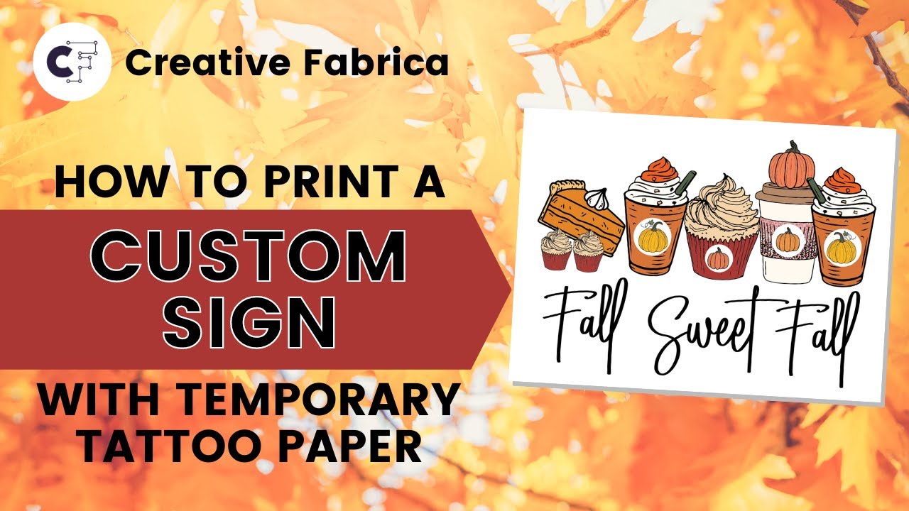 How to Print Your Own Canvas Using Temporary Tattoo Paper 