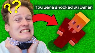 Fooling my Friend using a Shock Collar on Minecraft...