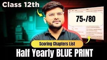 Class 12 Maths Blueprint For Half Yearly Exam I Half Yearly Scoring Chapters Class 12 By Ashish Sir