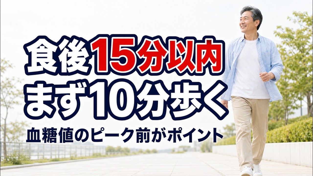 食後ウォーキングはいつ歩く？血糖値対策は「15分以内・10分」がポイント