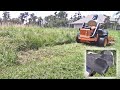 Mowing with new type Kavli "Finisha" finishing blades - tall & short grass