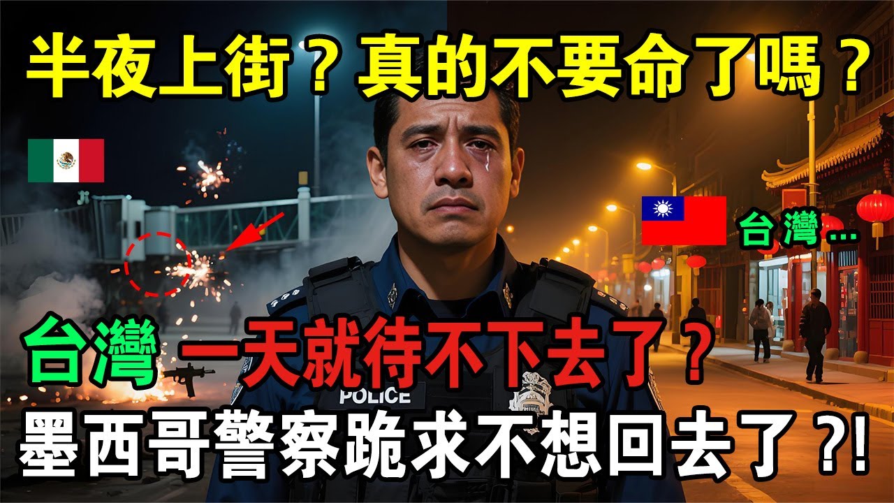 震撼！墨西哥警察來台灣出差後當場崩潰痛哭：這裡簡直是天堂，我再也不想回去了！ #台灣 #taiwan #熱門 #分享 #外國人在台灣