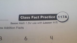 Math- Class Fact Practice 117