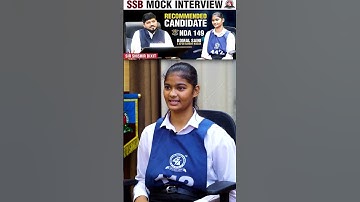 SSB Mock Interview of NDA-149 Recommended Girl Komal Saini by shishir sir #ssbinterviewmotivation