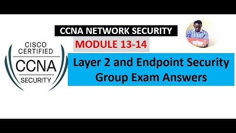 Network Security (1.0) Modules 13 - 14: Layer 2 and Endpoint Security Group Exam Answers