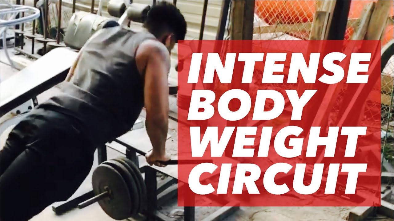 INTENSE BODYWEIGHT CIRCUIT. Push ups and body weight rowing. YouTube