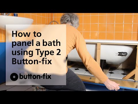 How to install a bath panel using Button-fix