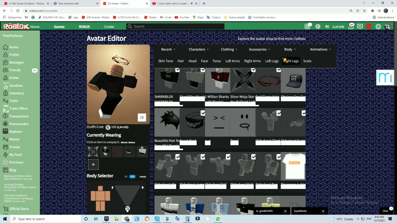 Spending almost every robux - YouTube