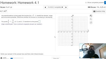 Graphing Exponential and Logarithmic Functions on MathXL
