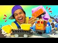 O trem precisa ser lavado com urgência! Vídeo infantil com brinquedos. Mecânico de brinquedos.