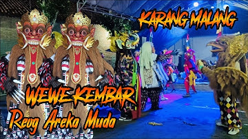 Show Malam Wewe Kembar Reog Areka Muda ||Celeng Lohbener
