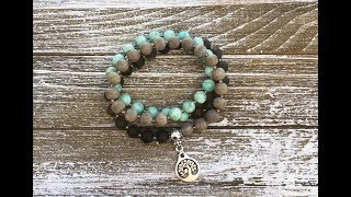 How to Make a Mala Inspired Wrap Bracelet