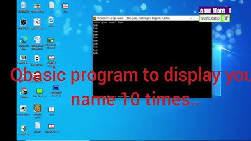 Qbasic program to display your name 10 times