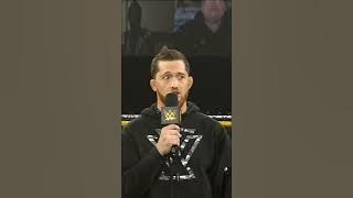 Kyle O'Reilly doing a British accent to mock Pete Dunne