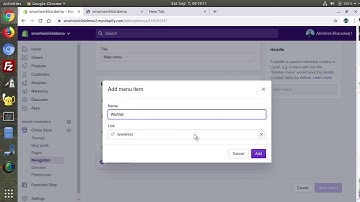 How to add a Wishlist link to the Navigation menu of Shopify Store?