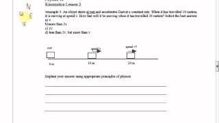 Physics 12 U1L2 Kinematics Equations