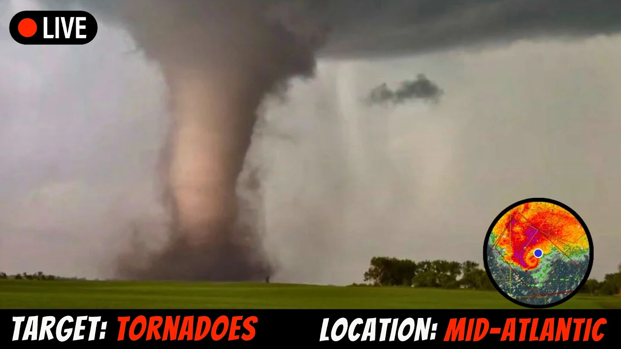 🔴 LIVE: Chasing Hurricane Isaias Tornadoes - North Carolina