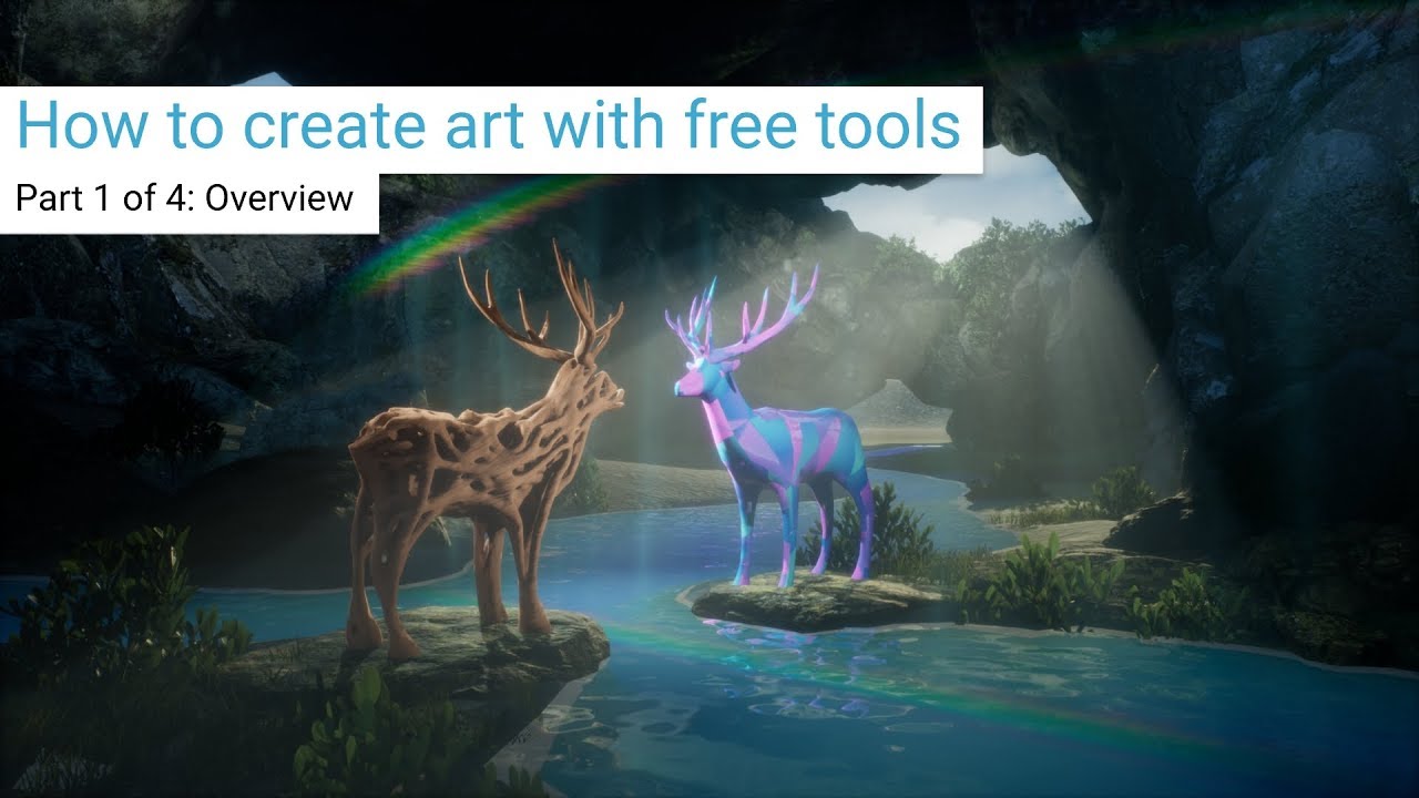 How to create art with free tools - Part 1: Overview - YouTube