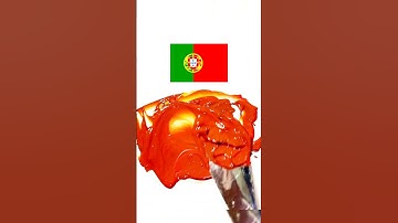 What do mixed flag colors make? #asmr #colormixing #colortheory #paintmixing #satisfying