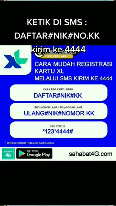 CARA REGISTRASI KARTU XL TERBARU 2023 #shorts #XL #registrasi