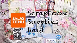 #asmr Scrapbook Supplies Haul #unboxing  #temu