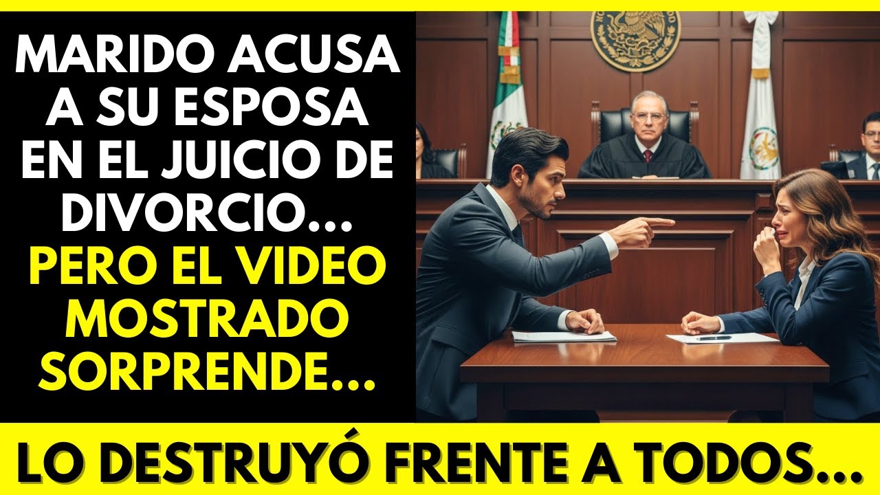 MARIDO ACUSA A SU ESPOSA EN EL JUICIO DE DIVORCIO… PERO EL VIDEO MOSTRADO SORPRENDE