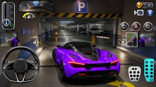 💜🏎️ Can This Purple McLaren Survive the ULTIMATE Underground Parking Challenge? 😱 | 3D Driving Class screenshot 1