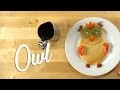 How to make pancake art  owl