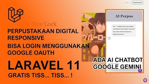 (GRATIS) SISTEM INFORMASI PERPUSTAKAAN DIGITAL - LARAVEL 11