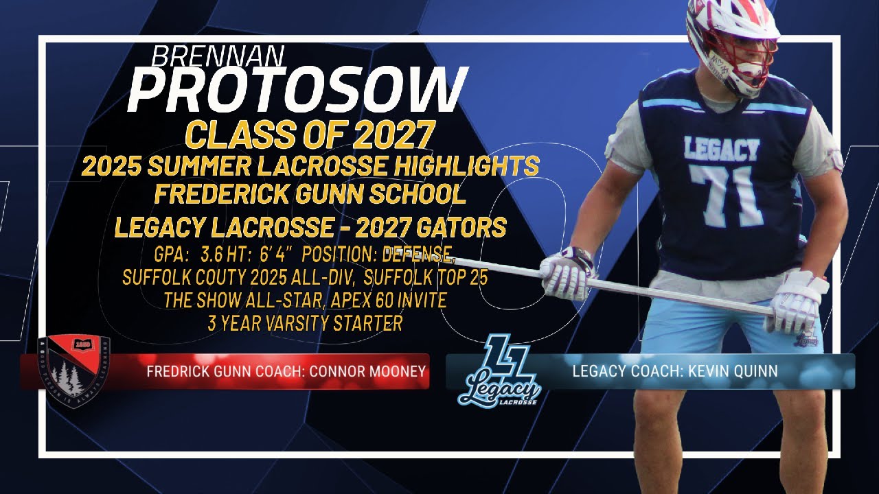 Brennan Protosow - 2025 Summer Lacrosse Highlights