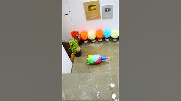 Breaking glass bottle ⚠️🔥 Crushing Crunchy & Soft Things #shorts #asmr #satisfying