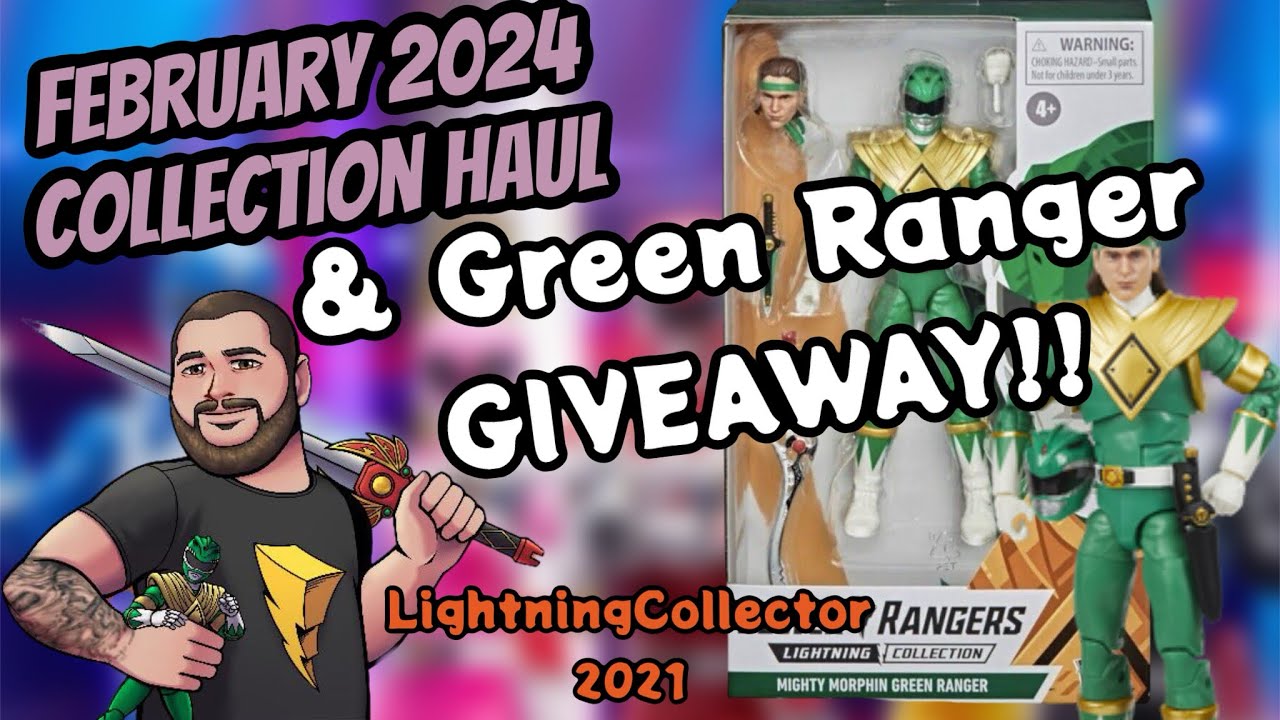 Power Rangers Feb 2024 monthly haul & GREEN RANGER GIVEAWAY! Lightning ...