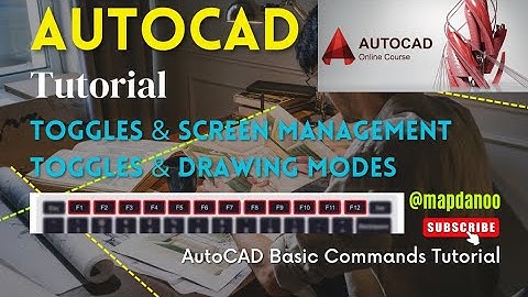 Toggle button in AutoCAD| AutoCAD toggle button | AutoCAD toggle key|#autocad #toggle #Danishimtiaz