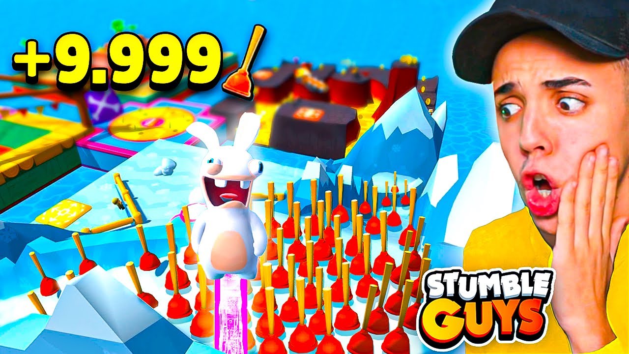 ASÍ CONSEGUÍ *9.999 DESATASCADORES* de RABBIDS en STUMBLE GUYS! 😱 ...