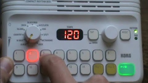 Korg KR-11 Rhythm Box Demo