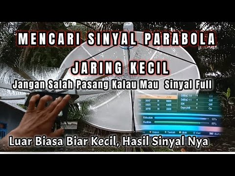 cara mencari sinyal parabola kecil cband [PARABOLA JARING MINI]@asepsatellite7360